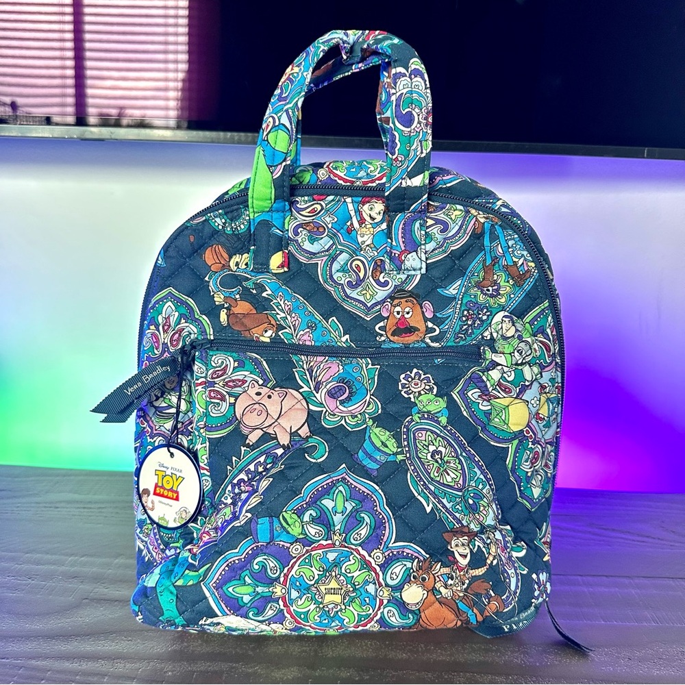 Vera Bradley Disney Pixar Toy Story Andy’s Room Mini Totepack Backpack NWT